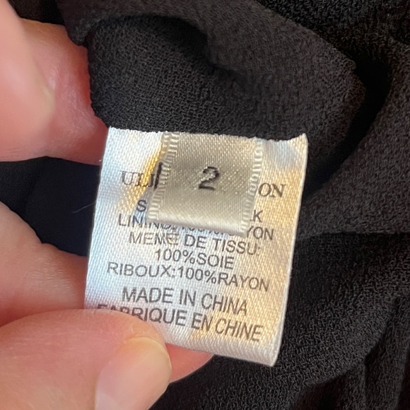 Ulla Johnson Mini Dress Black/Red Printed Silk Size 2 - Picture 13 of 16